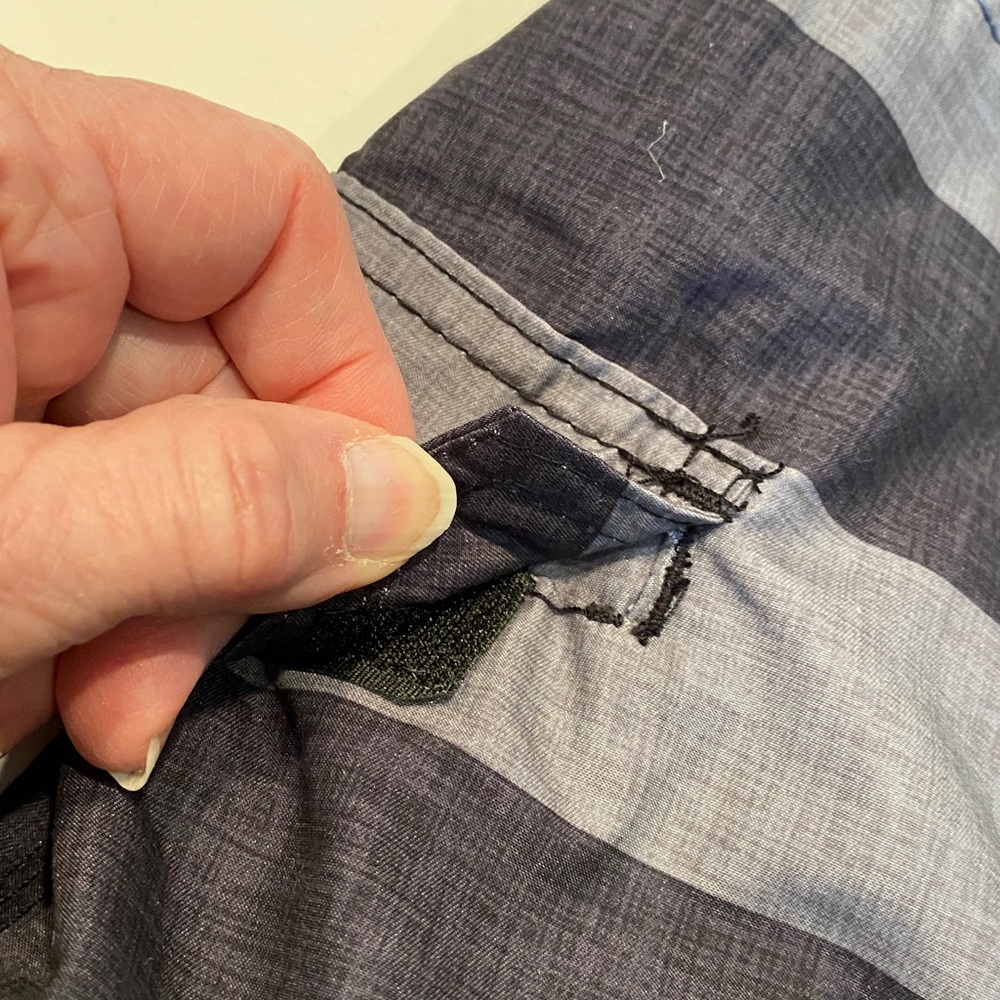 NWT Kanusurf Black/Gray Patriotic Swim Trunks or Shorts - Picture 7 of 7